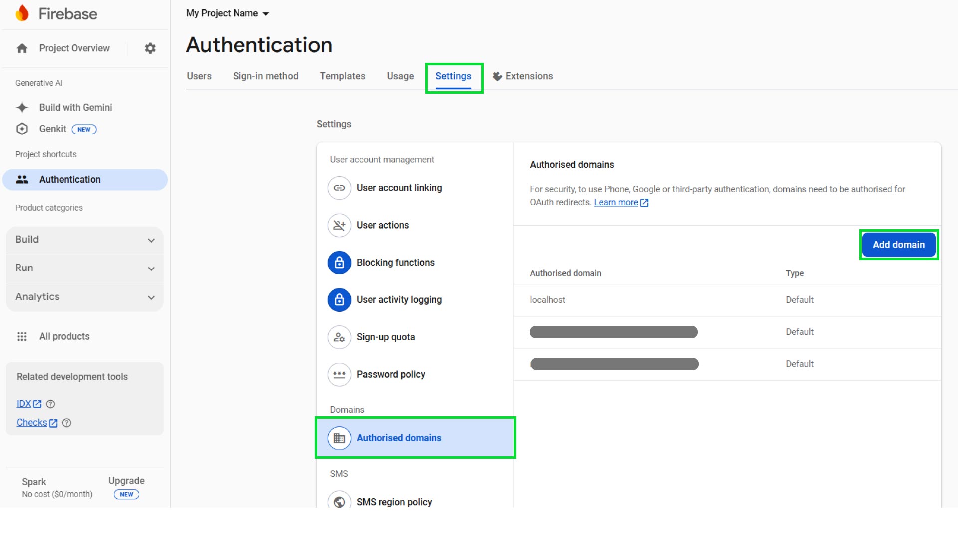 Firebase Authorized Domains Firebase Authorized Domains