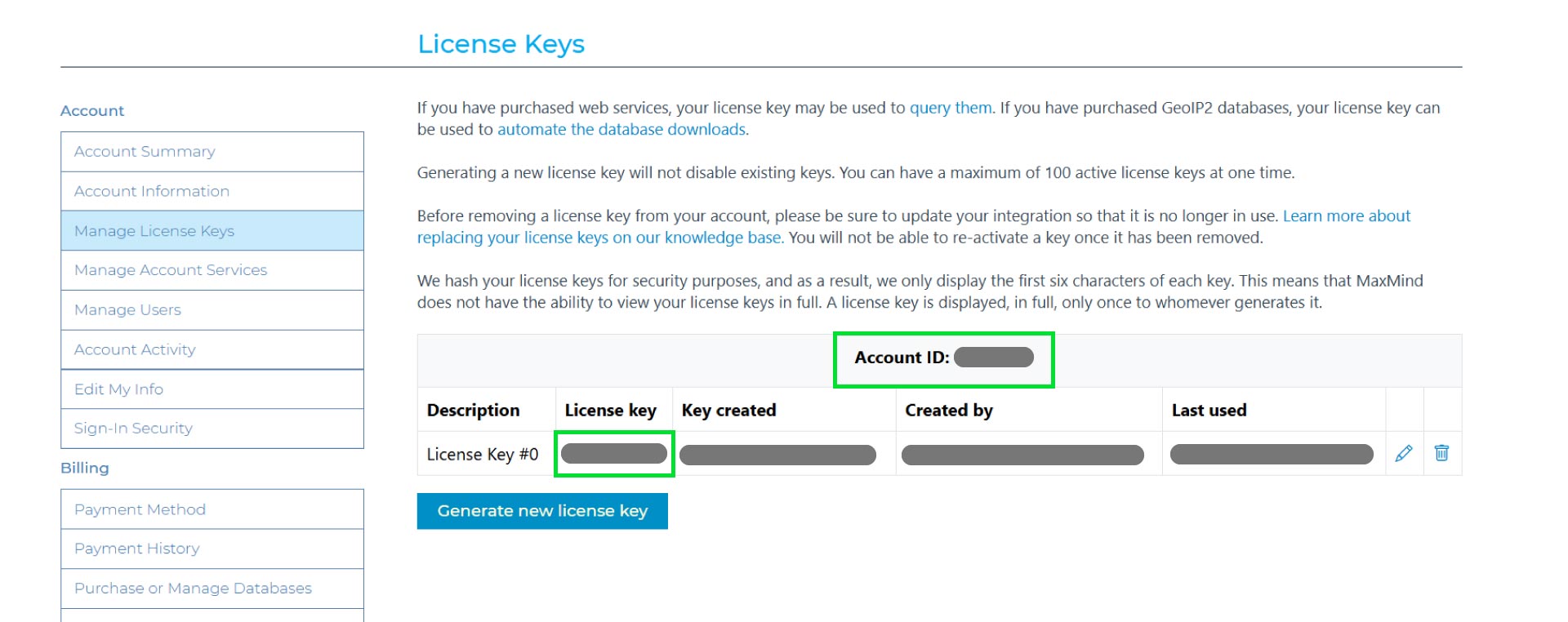 Get Maxmind Keys Get Maxmind Keys